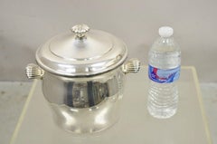 WM Rogers & Son Paul Revere 3027 Silver Plate Lidded Ice Bucket with Glass Liner