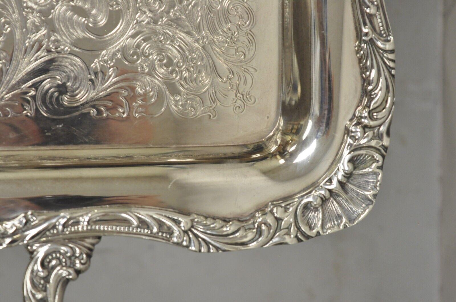 wm rogers silver tray value