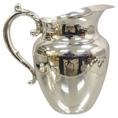 WMA Rogers Oneida Victorian Style Silver Plated Water Pitcher