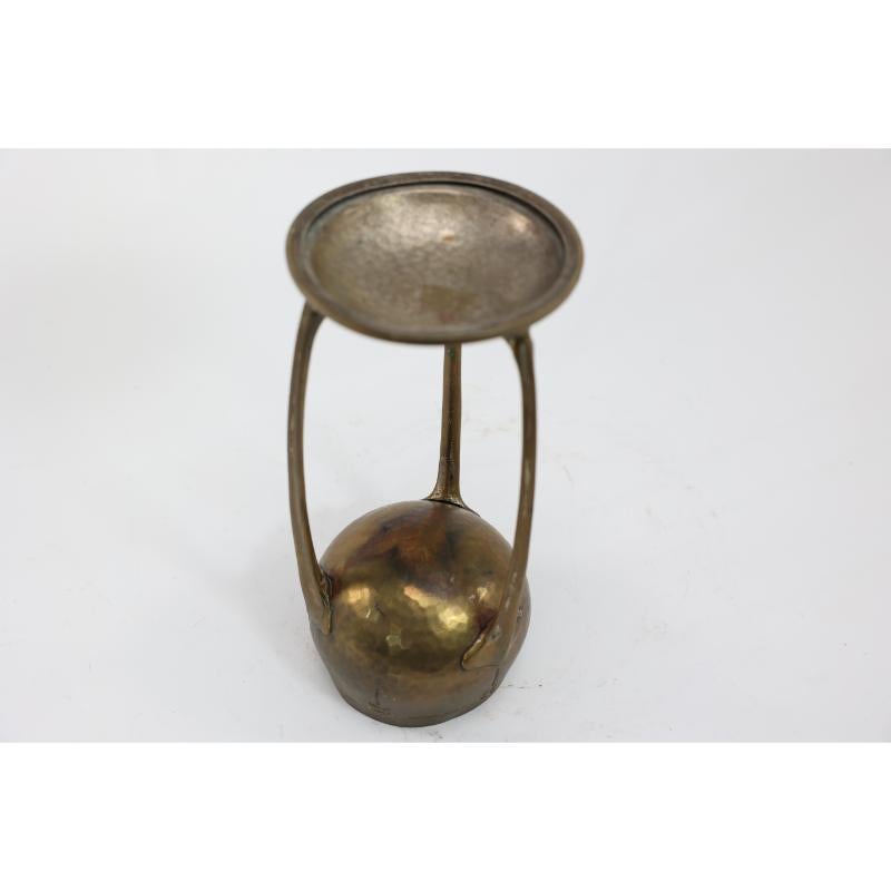 WMF. A hand beaten brass chalice, the bowl raised on three organic supports. For Sale 6