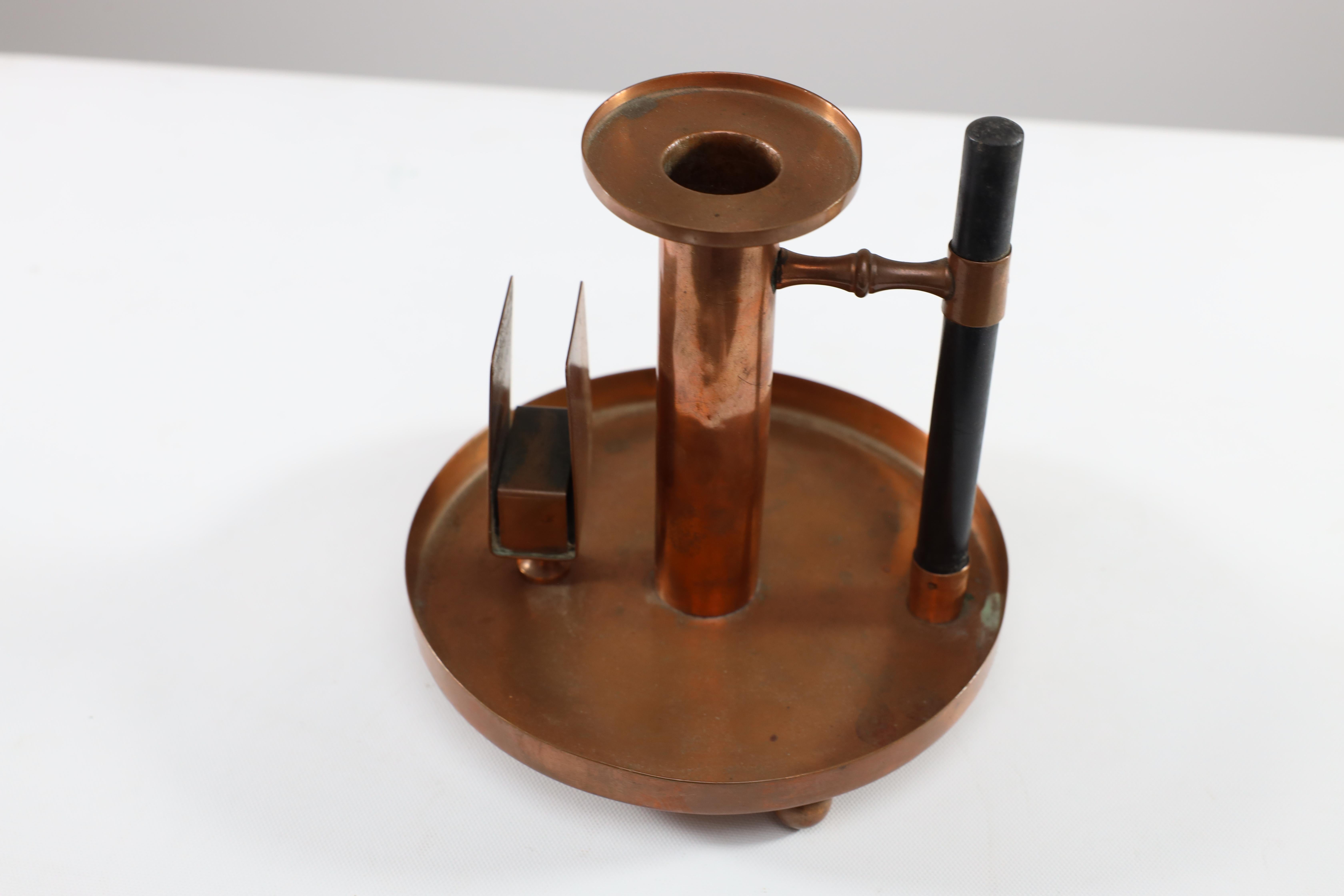 WMF. Candeliere da camera in rame dell'Aesthetic Movement nello stile di Dresser del Dr. C. in vendita 2