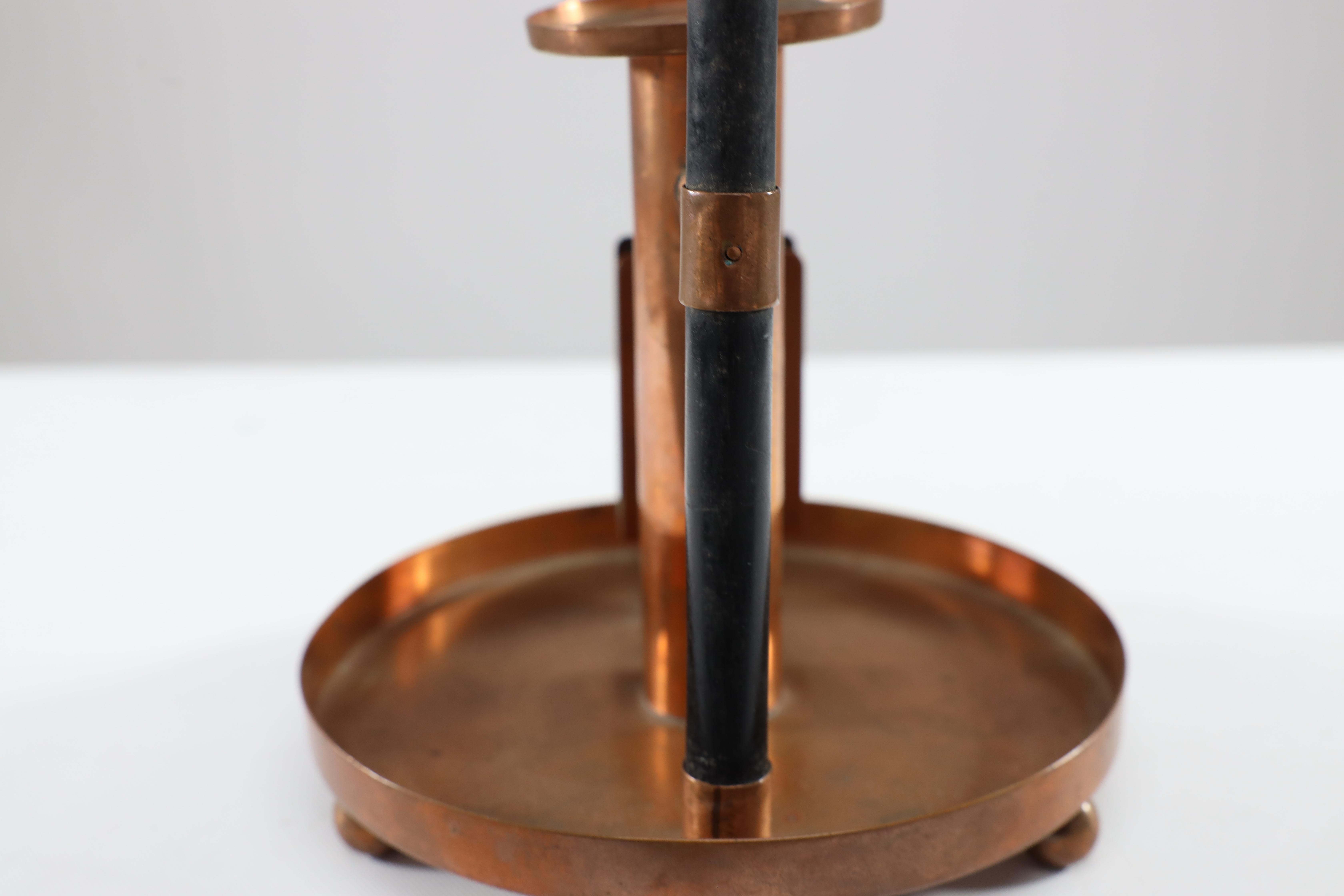 WMF. Candeliere da camera in rame dell'Aesthetic Movement nello stile di Dresser del Dr. C. in vendita 3