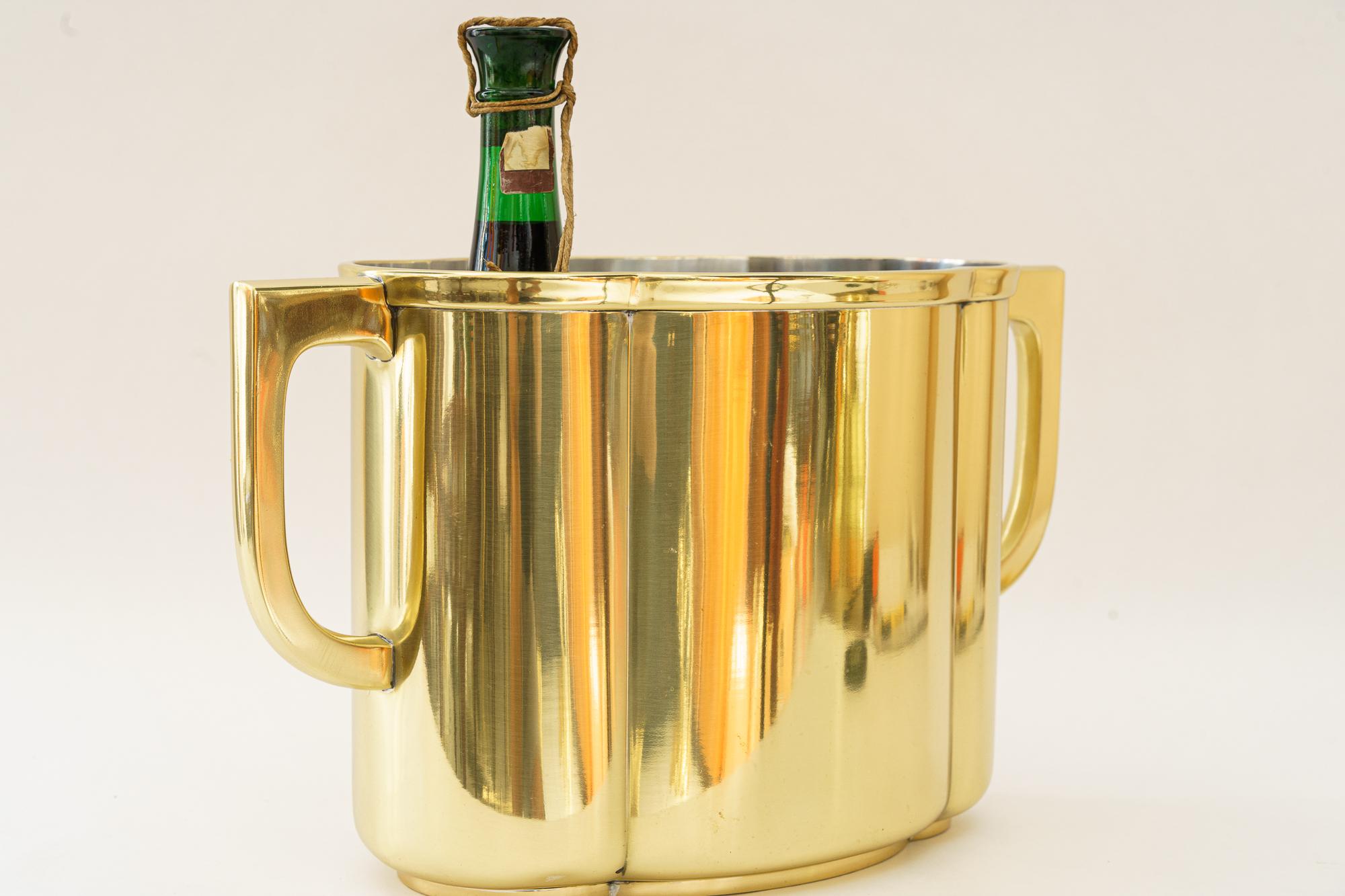 Early 20th Century WMF Art Deco Champagne Cooler, for 3 bottles Vienna Around 1920s ( marked )