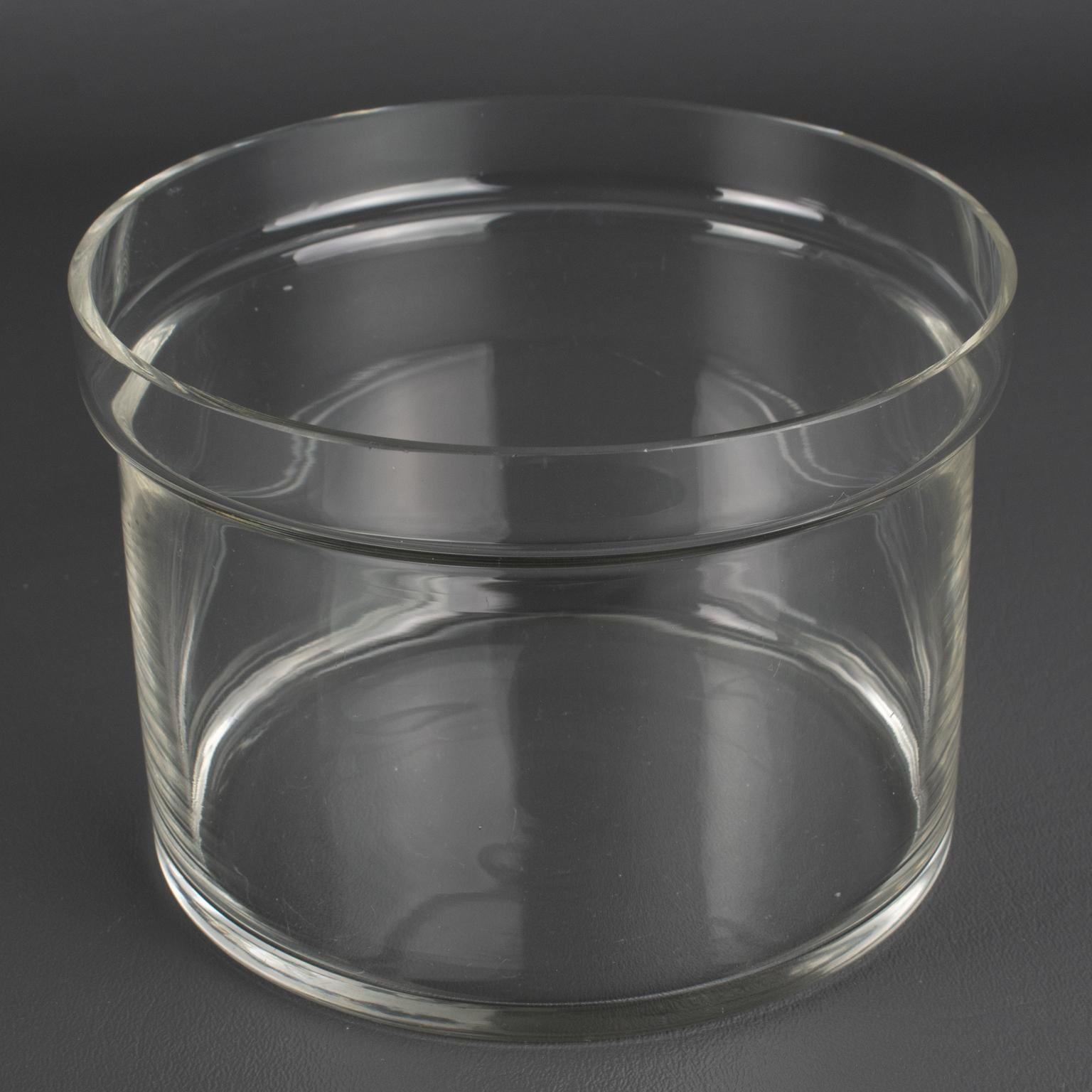 WMF Art Deco in cristallo e placca d'argento Caviar Bowl Dish Chiller Server circa 1930 in vendita 12