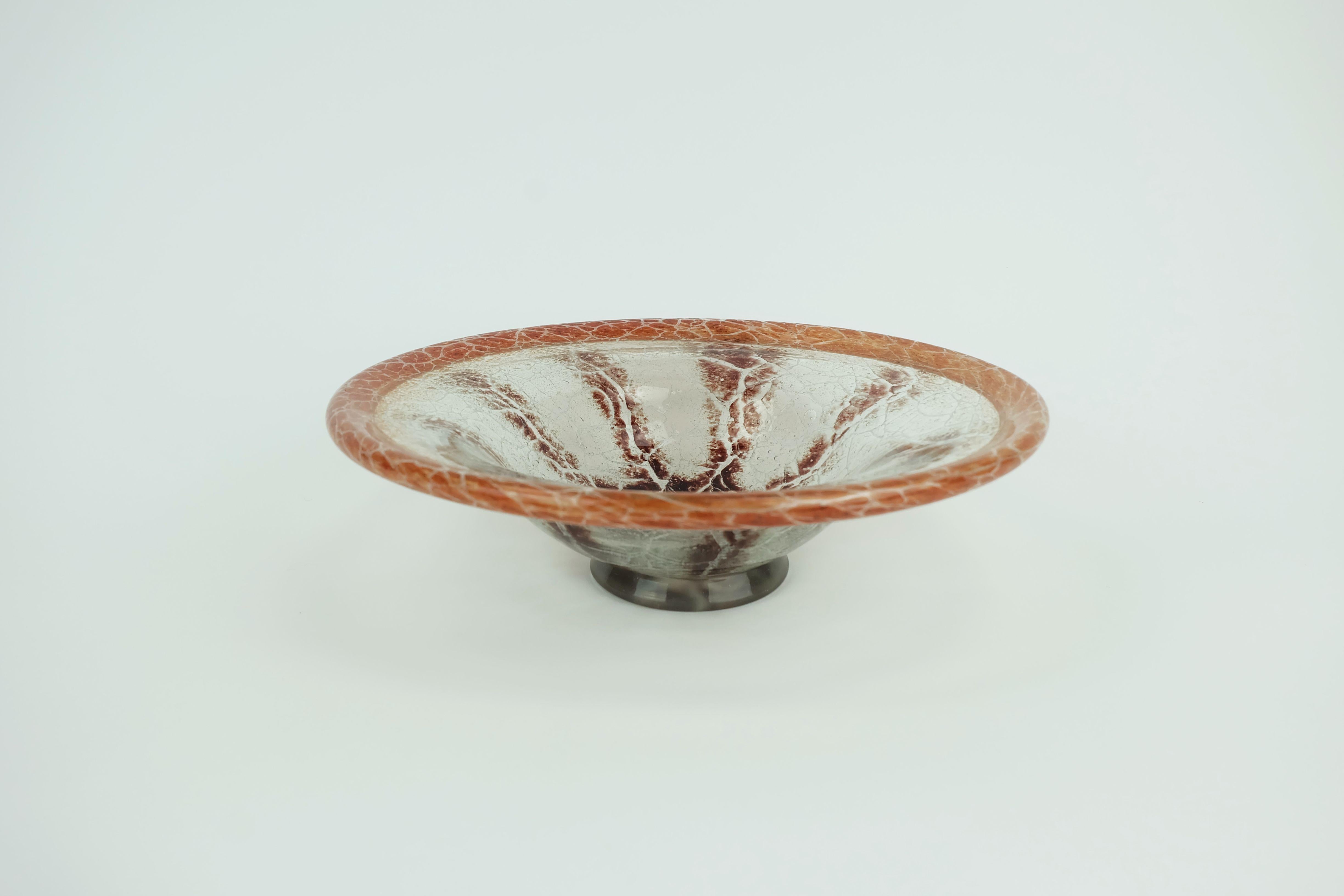 WMF Ikora glass BOWL art deco karl Wiedmann 1930s Bon état - En vente à Mannheim, DE