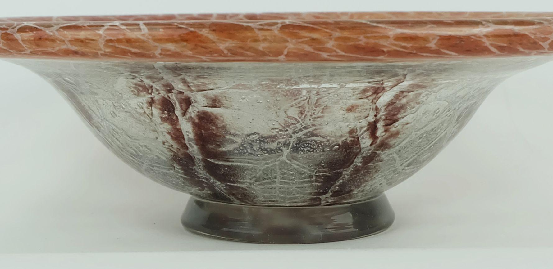 Verre WMF Ikora glass BOWL art deco karl Wiedmann 1930s en vente