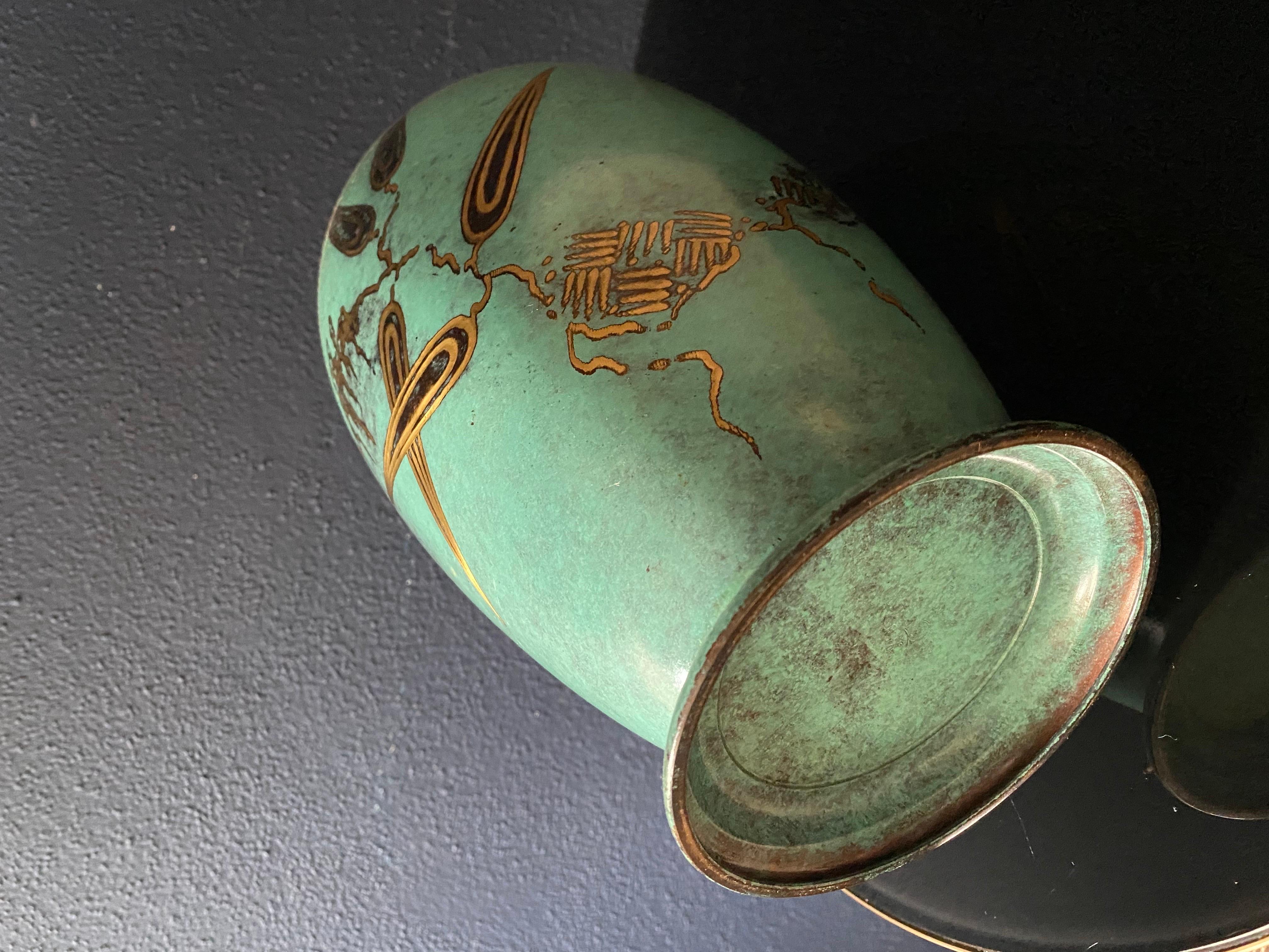 Milieu du XXe siècle Vase Ikora de la WMF, Paul Haustein, Allemagne  1930's en vente