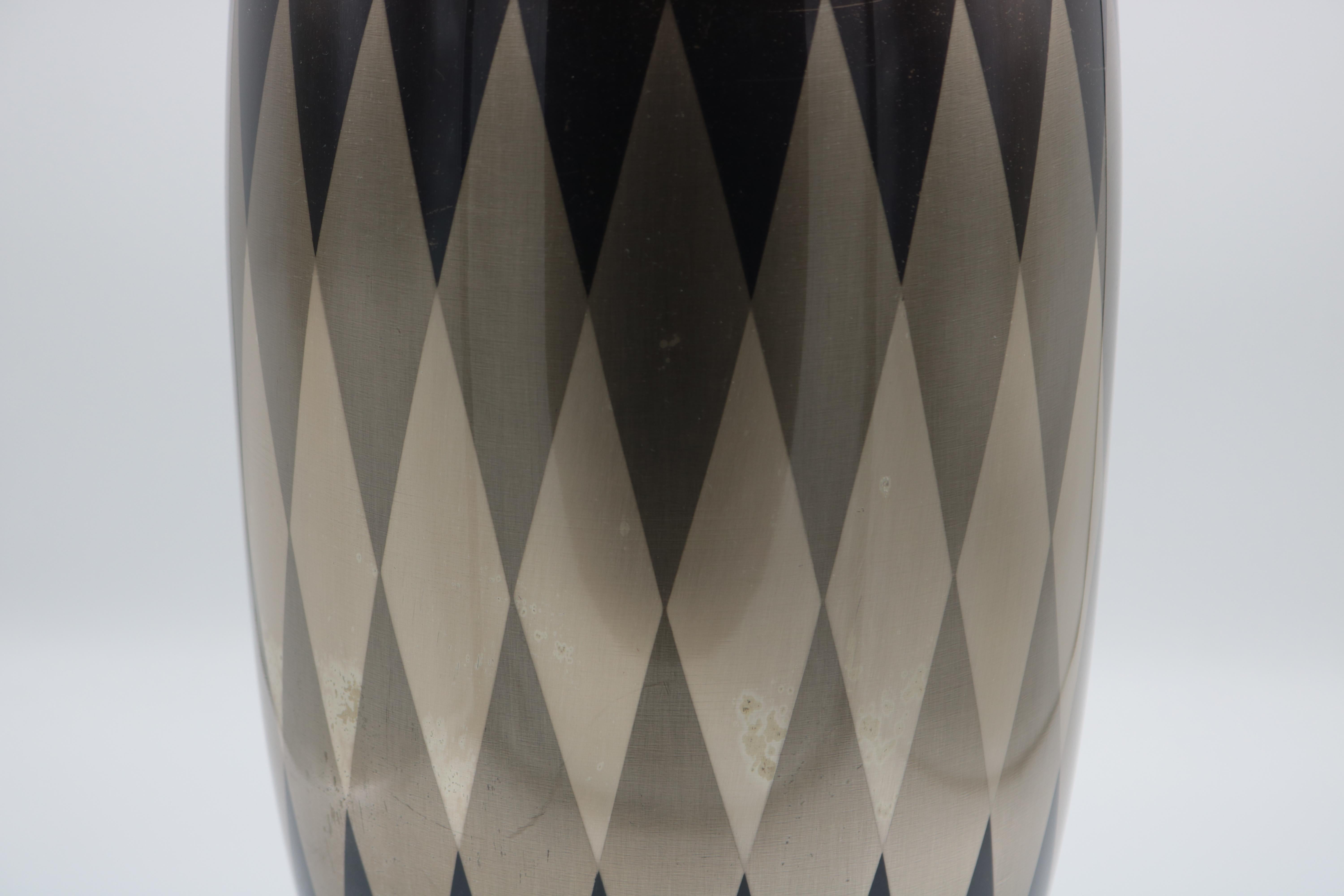 German WMF Art Deco Mixed Metal Vase