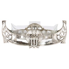 WMF Art Deco Sculptural Silverplate Centerpiece w/ Geometric & Foliate Motifs