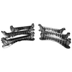 WMF Art Deco Set Animal Knife Rests, Germany, circa 1920