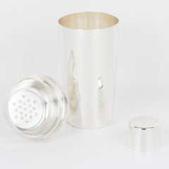 WMF Art Deco Martini Cocktail Shaker aus Silberblech, um 1930
