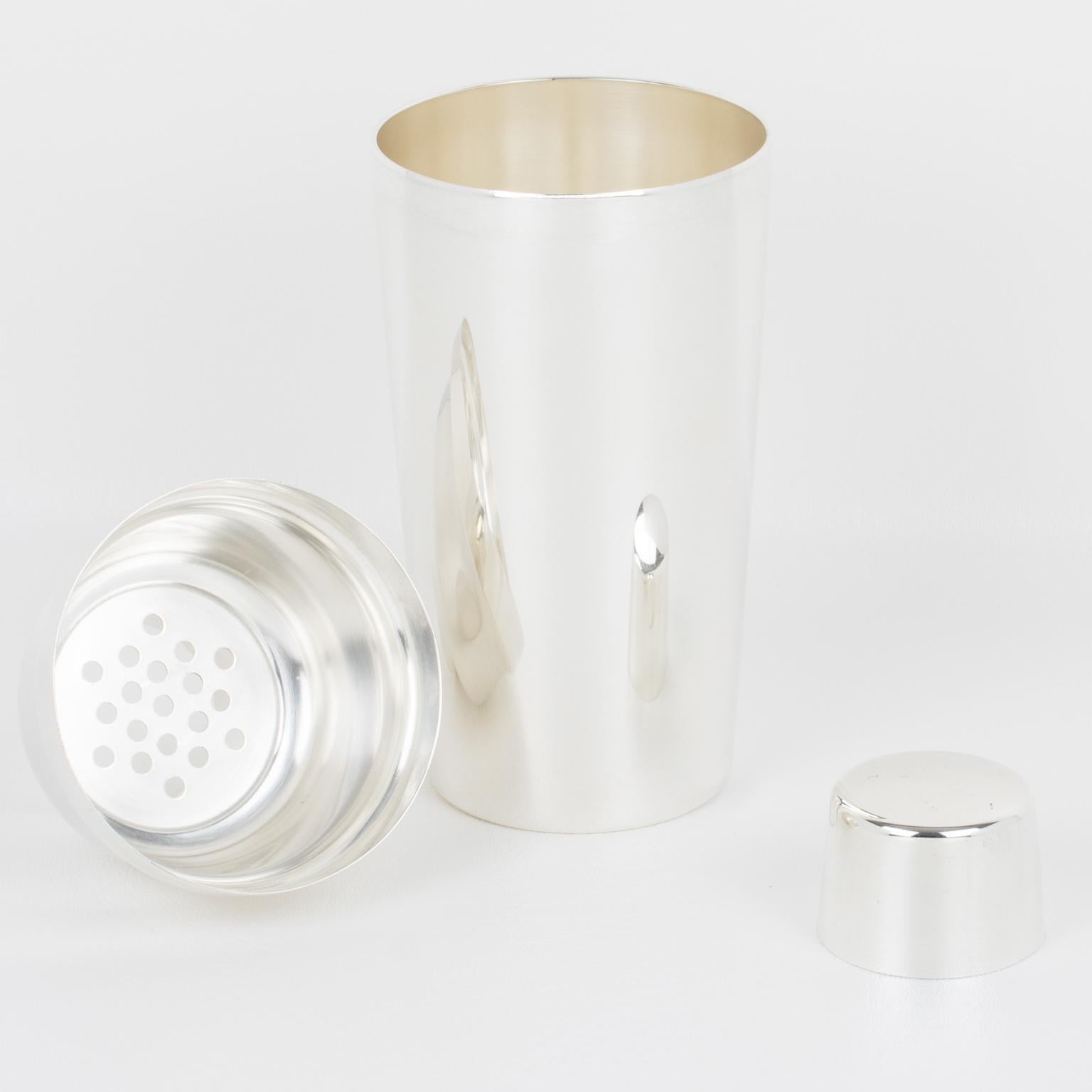 WMF Coctelera Martini Art Decó de plata plateada, circa 1930 Alemán en venta