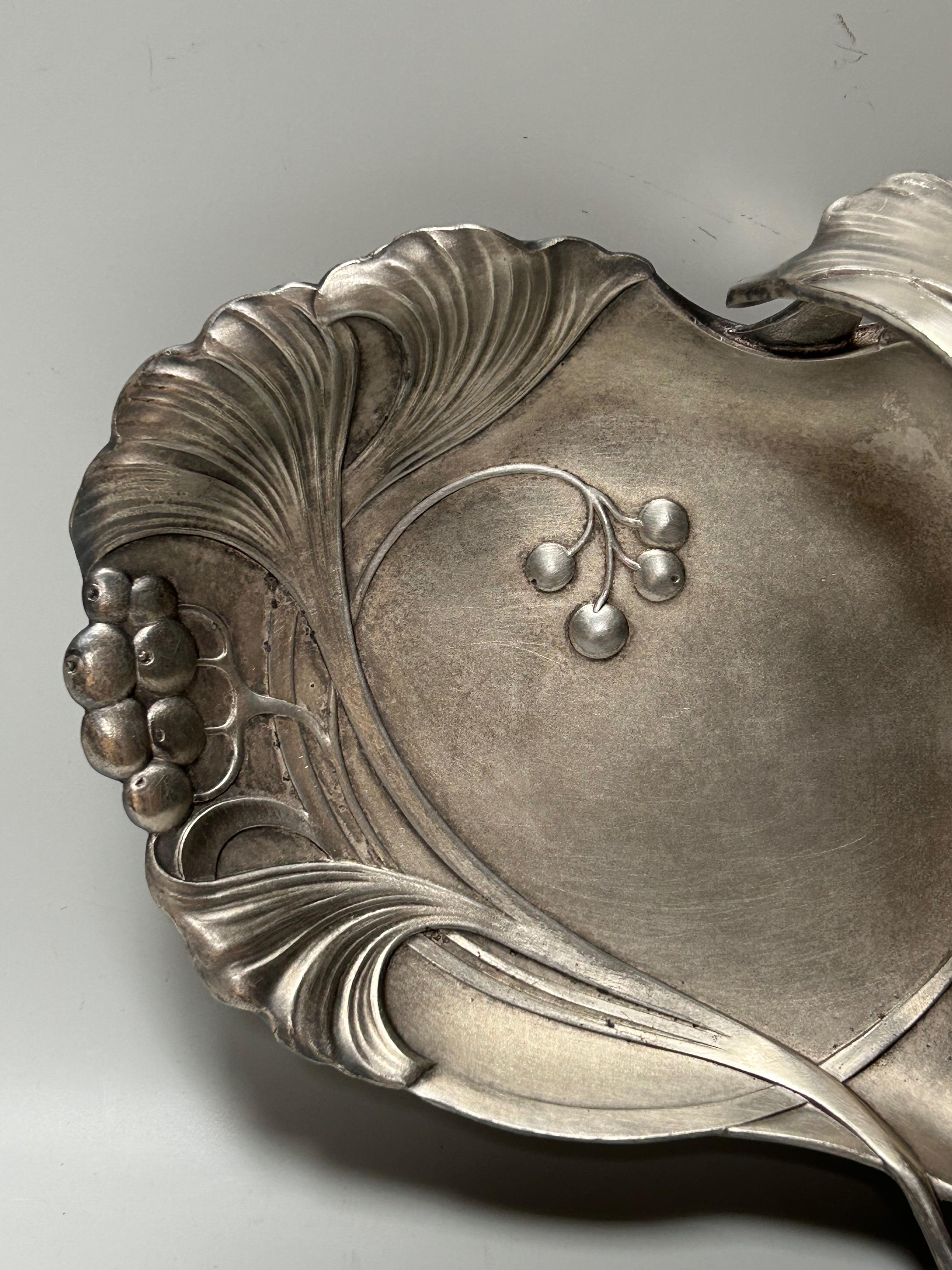 German WMF Art Nouveau Aperitif Serving Tray For Sale