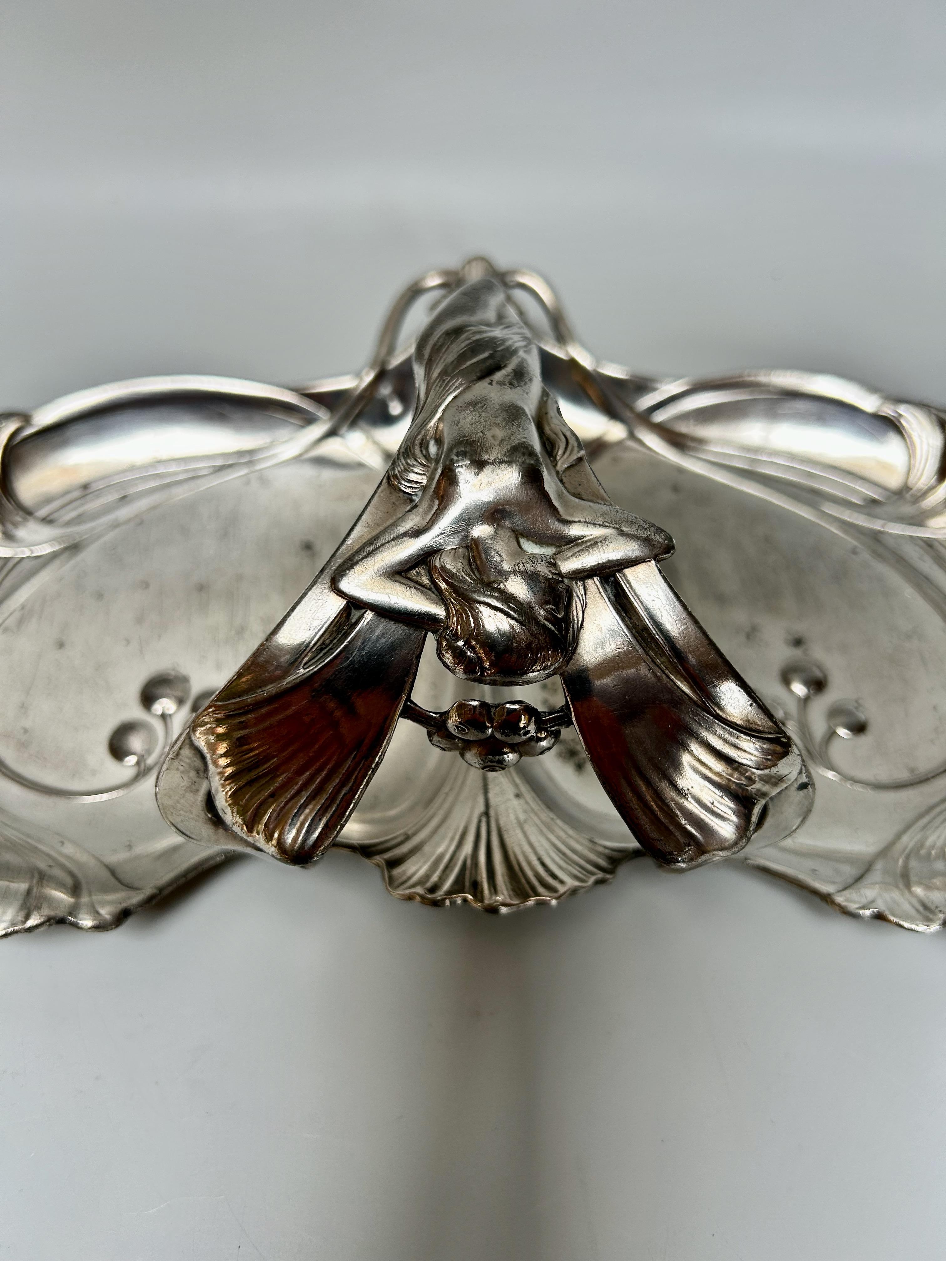German WMF Art Nouveau Aperitif Serving Tray For Sale