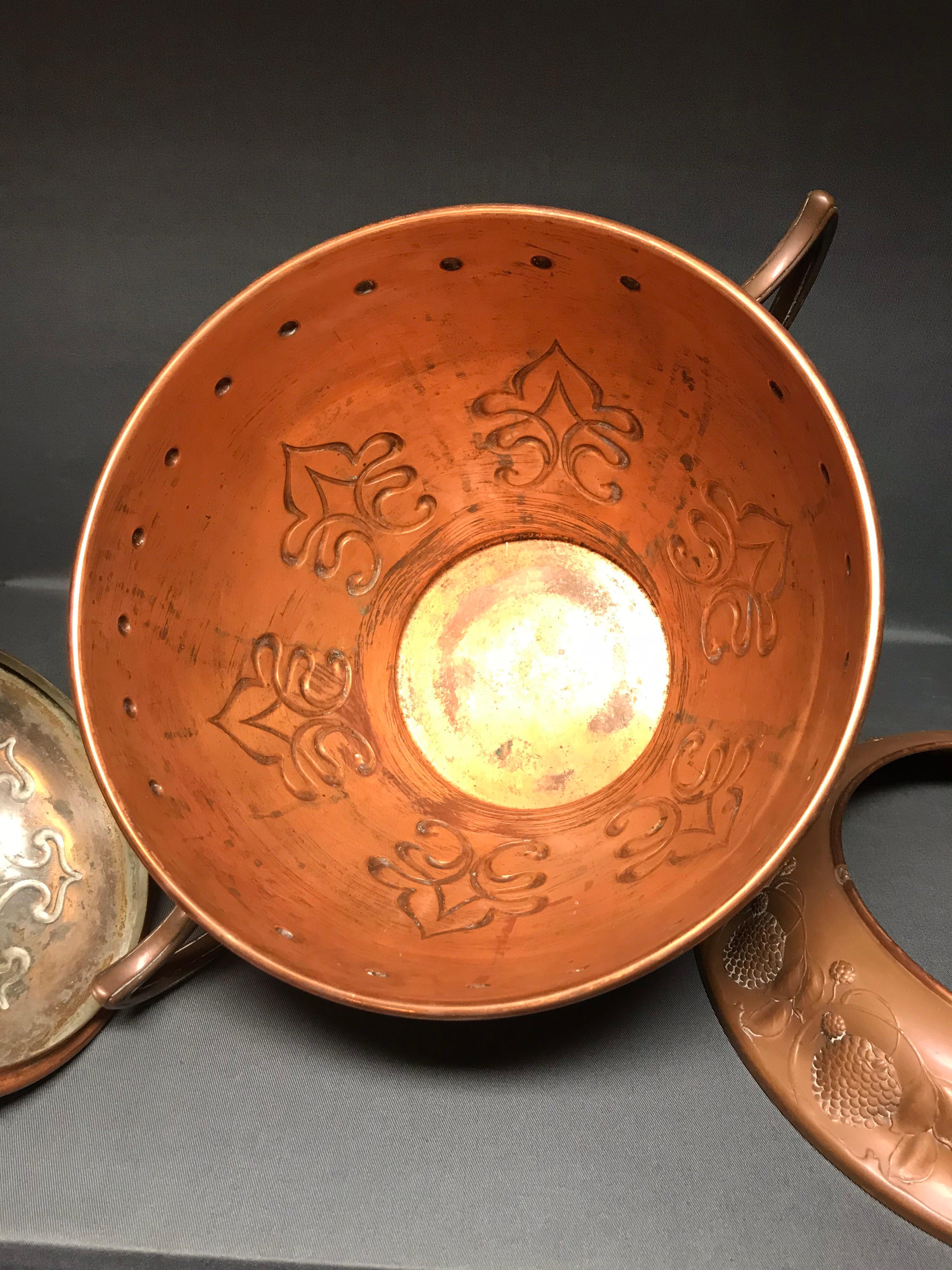 WMF Art Nouveau Bowel Vase Copper Rare High Quality 2