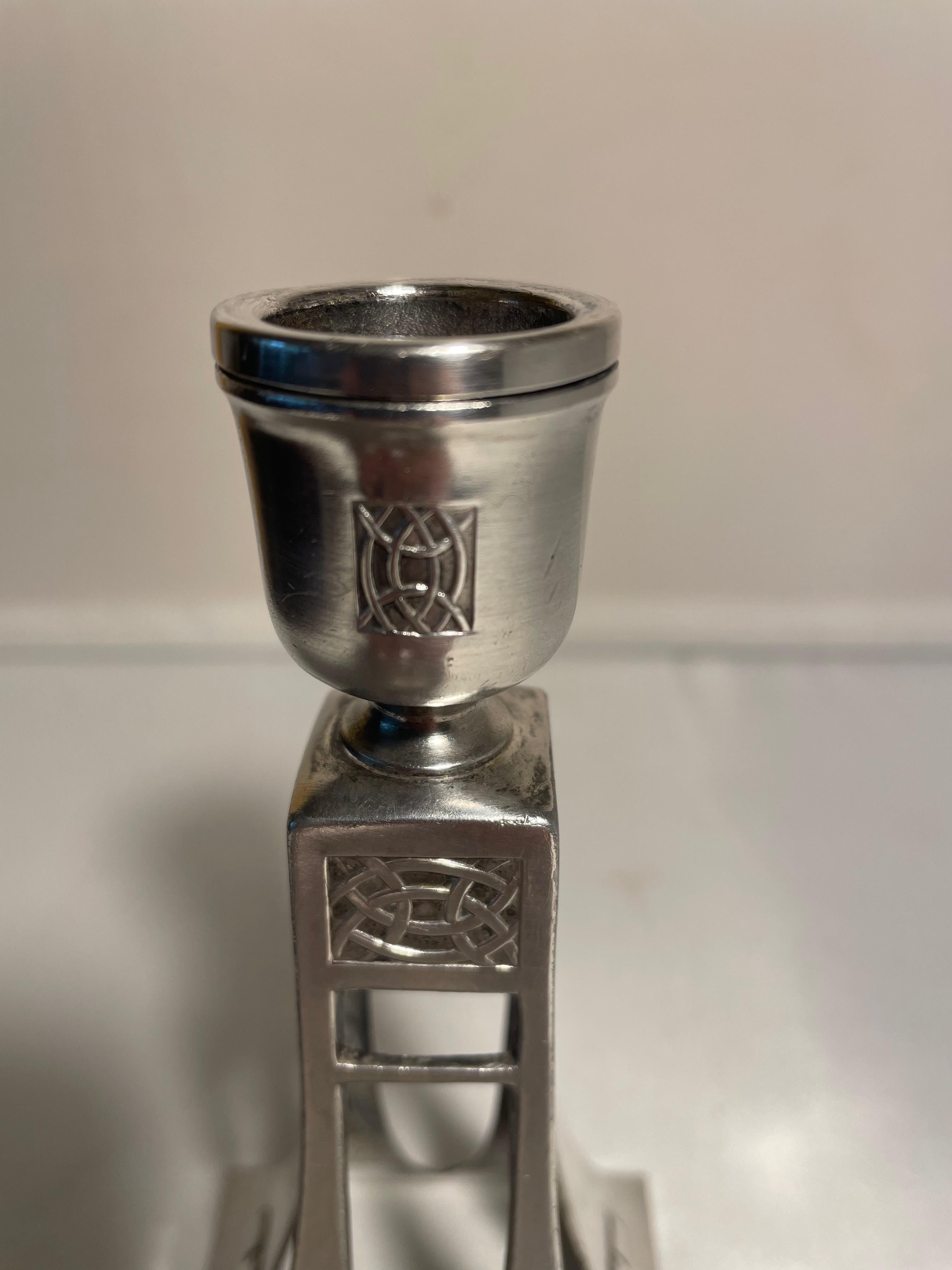 Candeliere WMF in stile Art Nouveau. Germania 1906. Placcato in argento. in vendita 1
