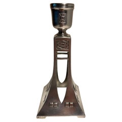 WMF Art Nouveau candlestick. Germany 1906. Silver plated.