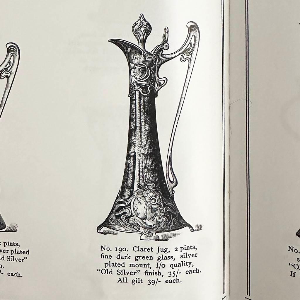 WMF Art Nouveau Claret Jug c1900 5