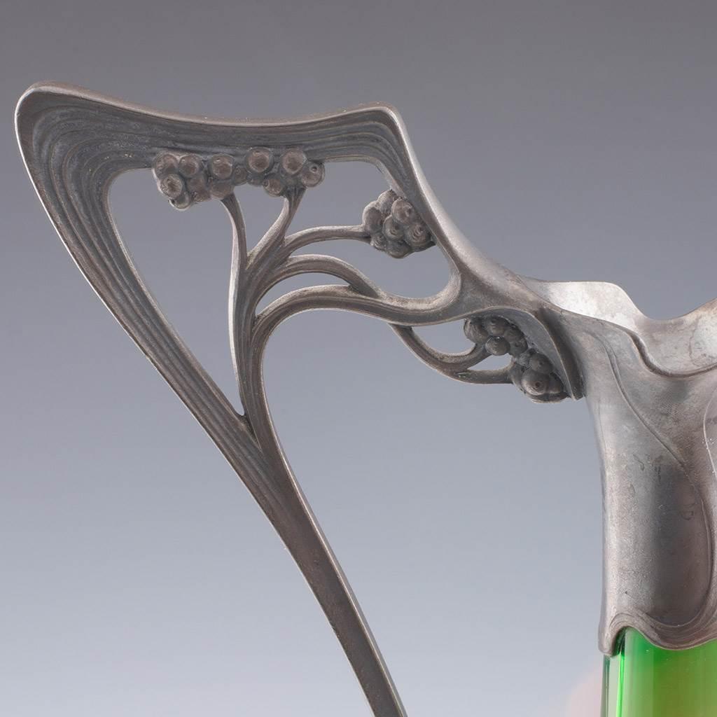 WMF Art Nouveau Claret Jug c1905 For Sale 8