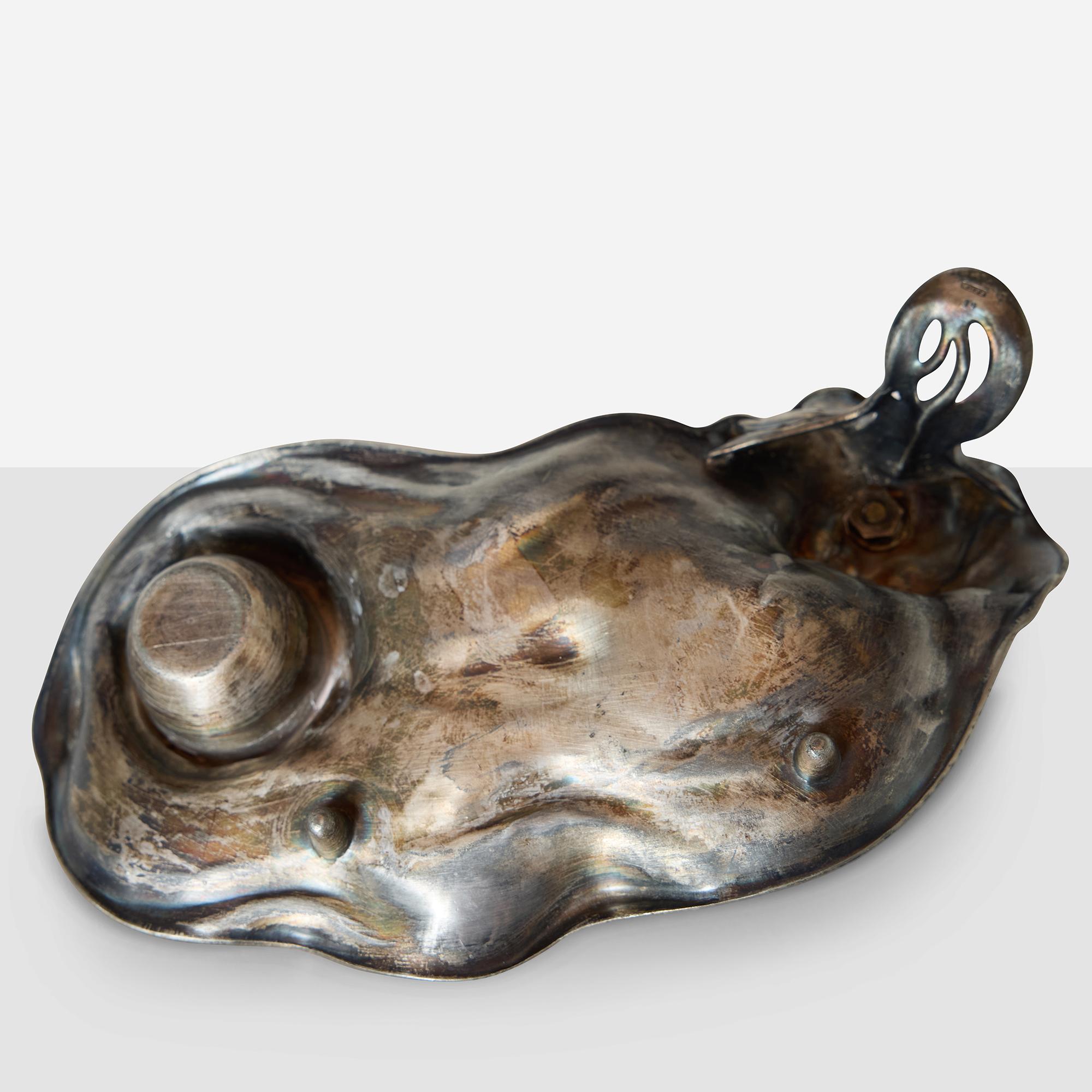 Calamaio WMF Art Nouveau con figura reclinata in vendita 5