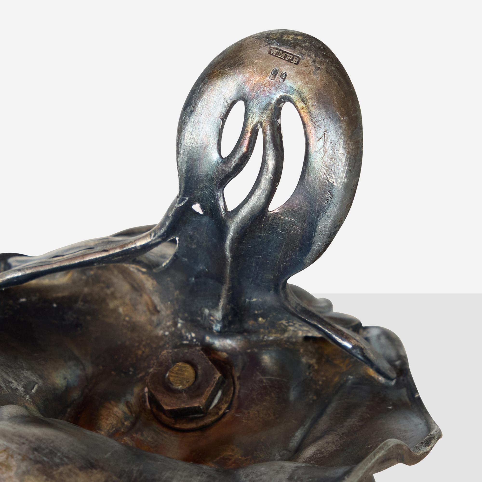 Calamaio WMF Art Nouveau con figura reclinata in vendita 6