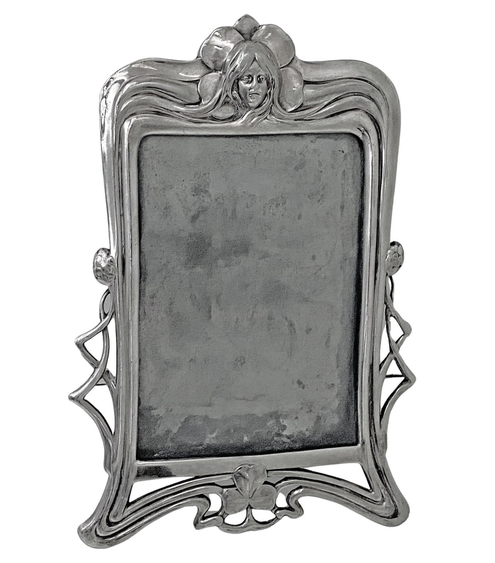 Early 20th Century WMF Art Nouveau Jugendstil Photograph Frame, Germany C.1900, WMF For Sale