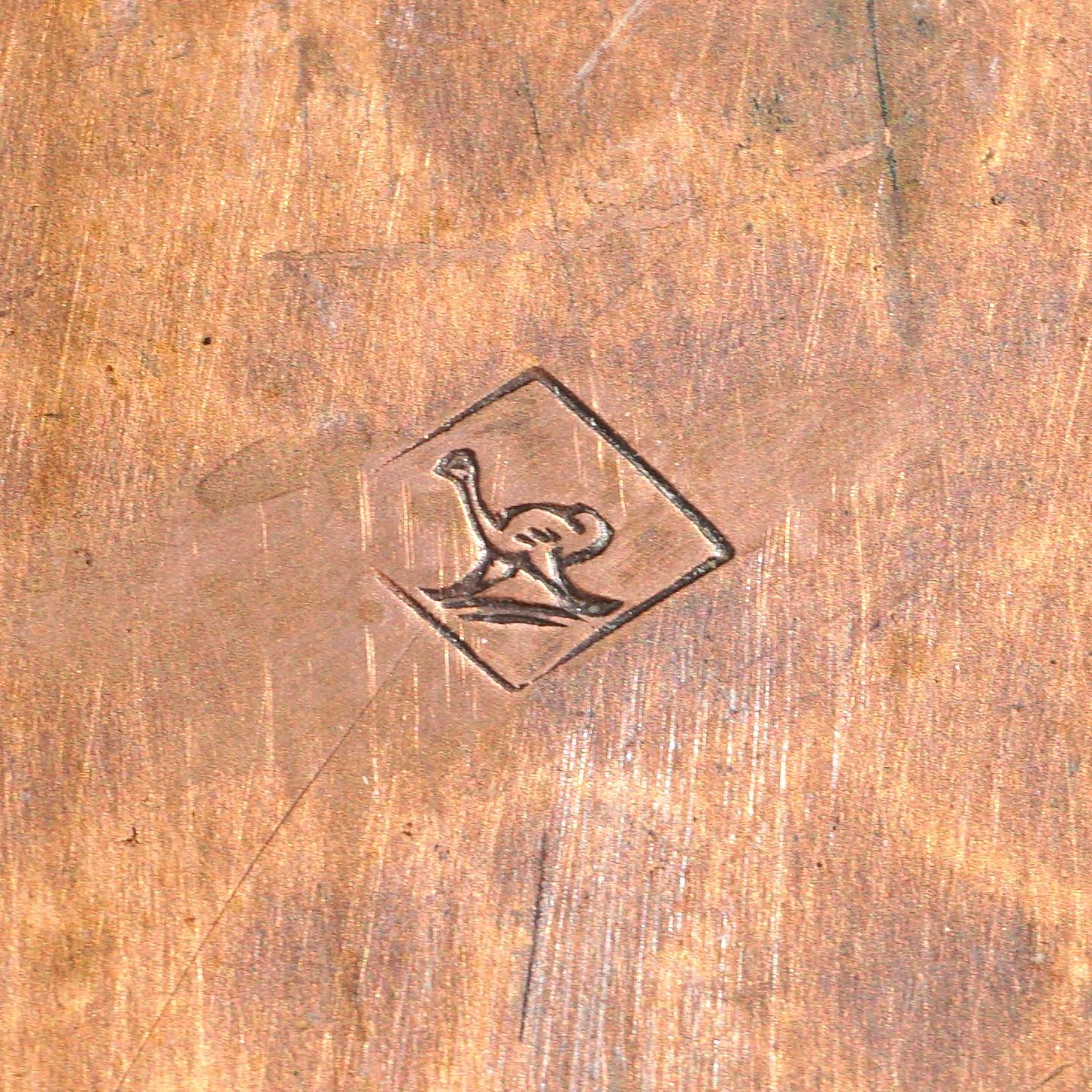 WMF Art Nouveau Jugendstil Copper and Brass Tray In Good Condition In Dallas, TX