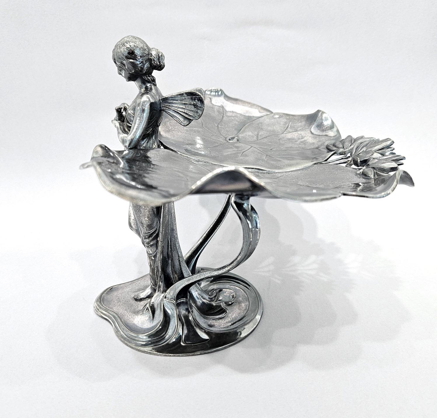 WMF Vassoio portacarte centrotavola in argento Art Nouveau Jugendstil, Germania, 1910 ca. in vendita 7