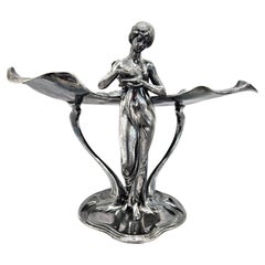 WMF Vassoio portacarte centrotavola in argento Art Nouveau Jugendstil, Germania, 1910 ca.