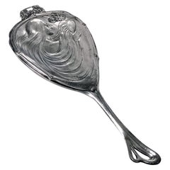 WMF Jugendstil Handspiegel aus Silberblech:: Deutschland ca. 1906