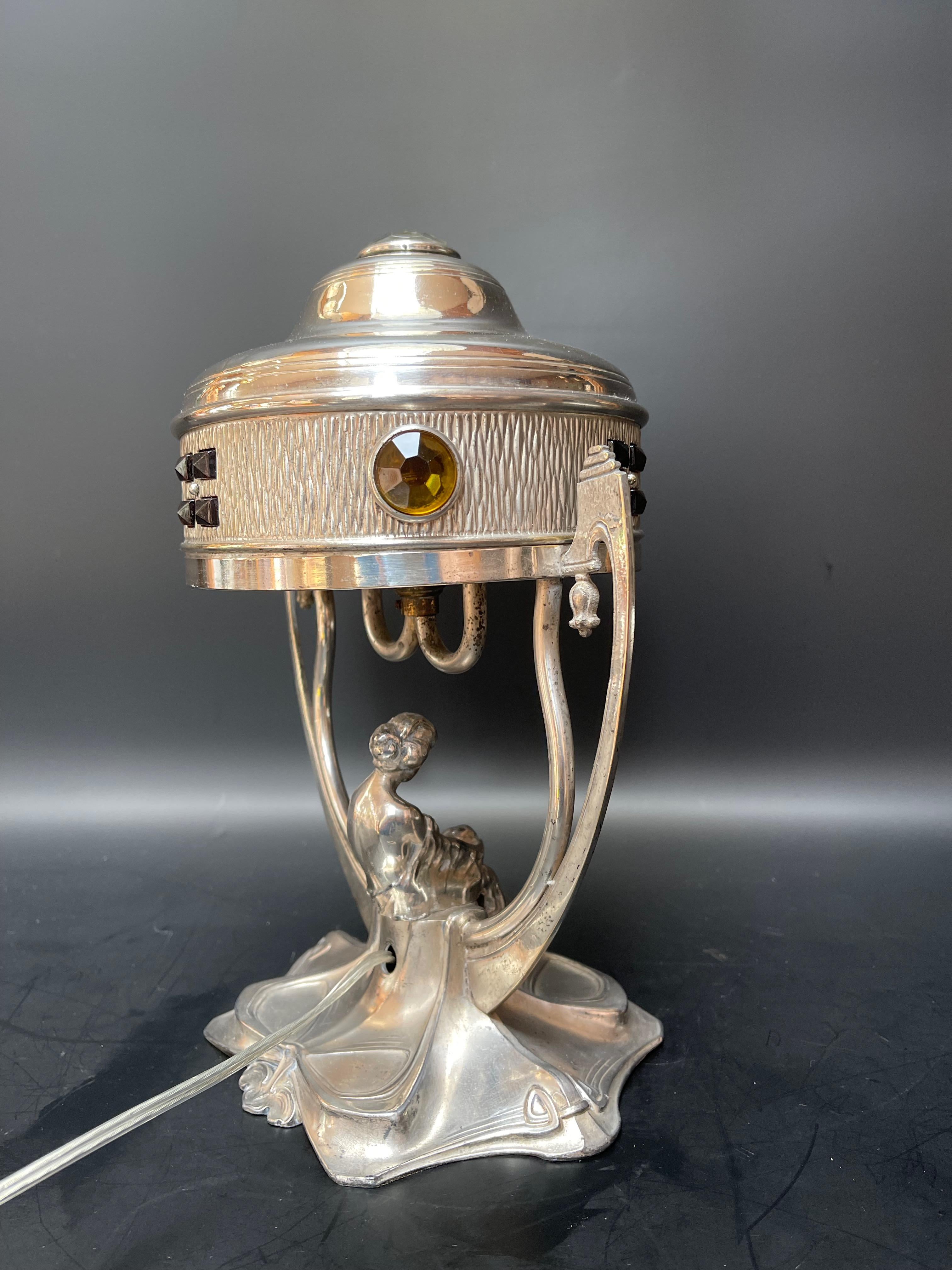 Wmf Art Nouveau Lamp Night Light For Sale 8