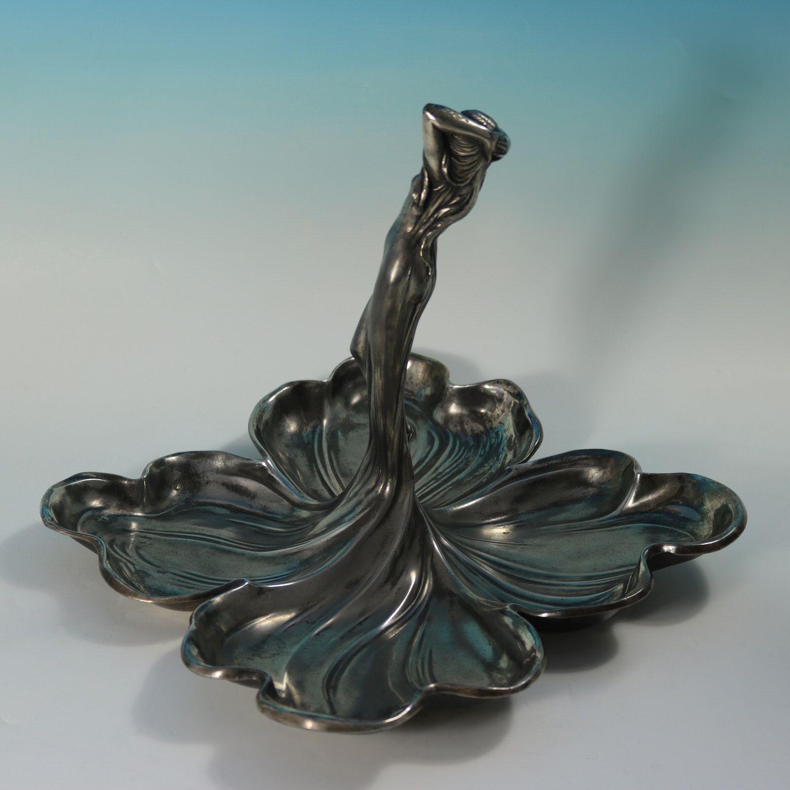 WMF Art Nouveau Maiden Four Sectioned Fruit Dish Bon état - En vente à Chelmsford, Essex