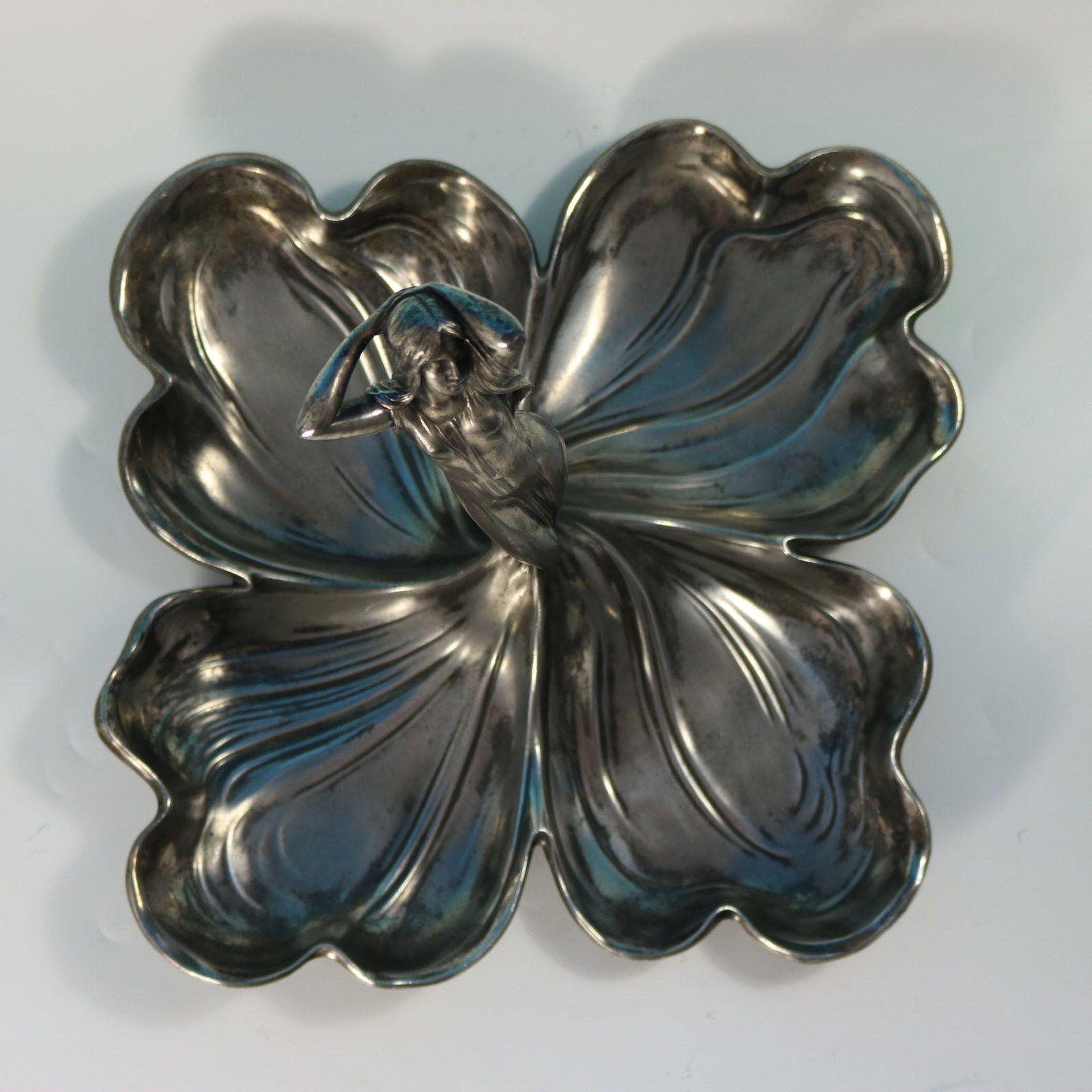 WMF Art Nouveau Maiden Four Sectioned Fruit Dish en vente 3