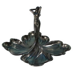 WMF Art Nouveau Maiden Four Sectioned Fruit Dish