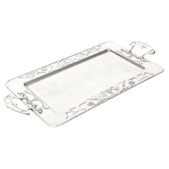 WMF Art Nouveau Silver Plate Serving Tray with Handles