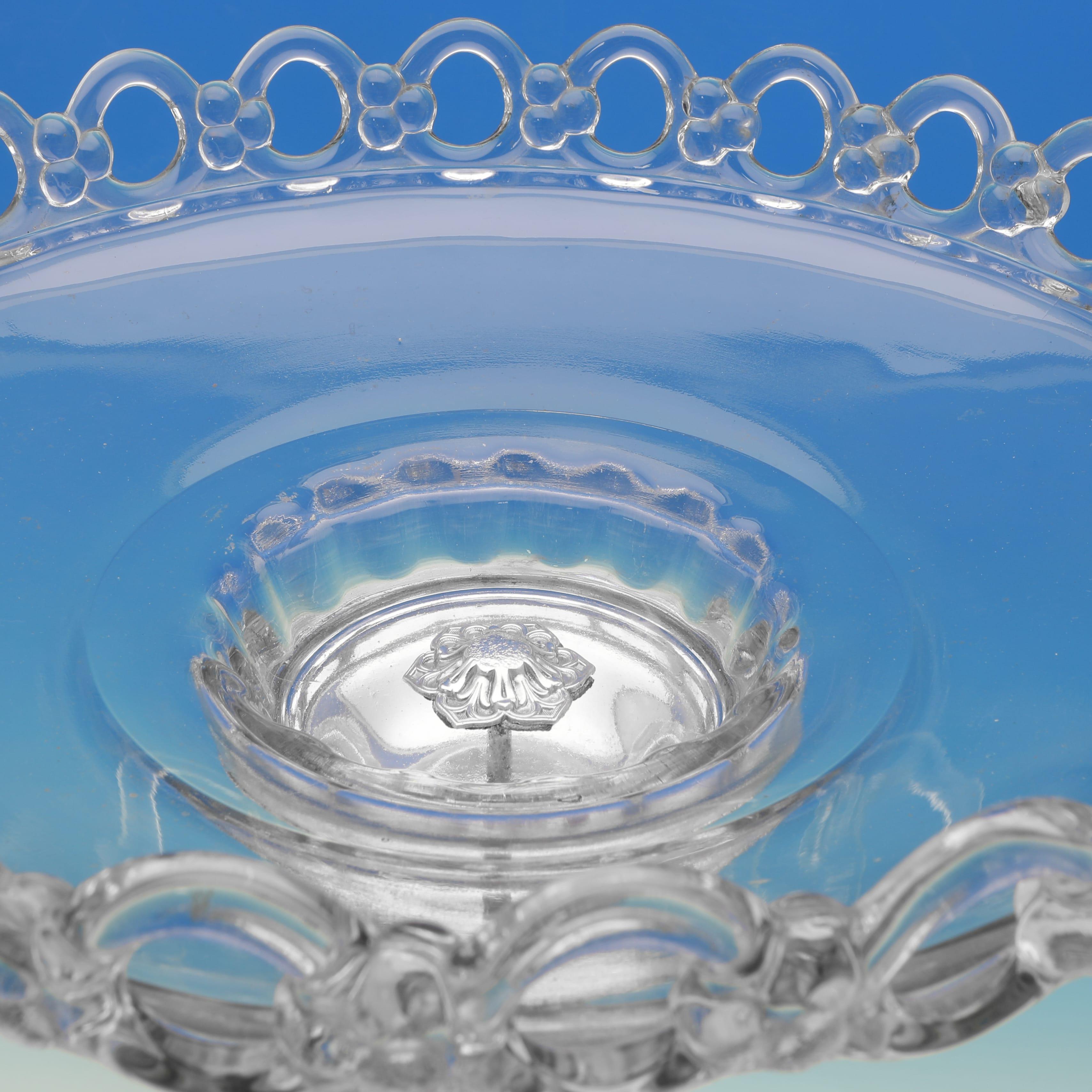Early 20th Century WMF art nouveau silver plated centrepiece fruit stand made circa 1910 For Sale