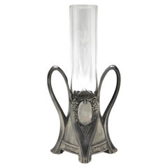 WMF Art Nouveau Sollifleur Whit Detailt Claire Engraved Glass