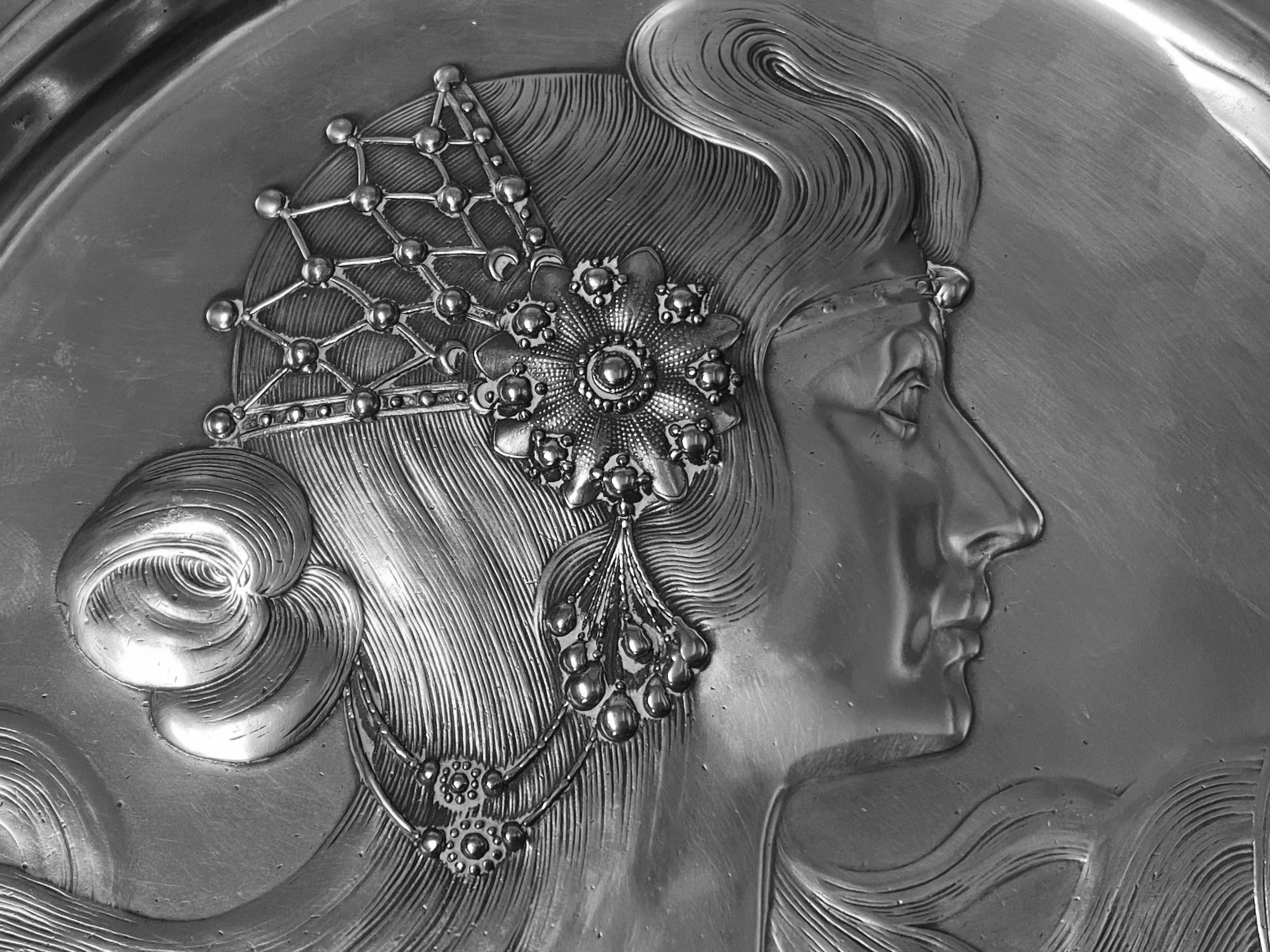 WMF Art Nouveau Visiting Card Tray Made in Germany, circa 1900 1