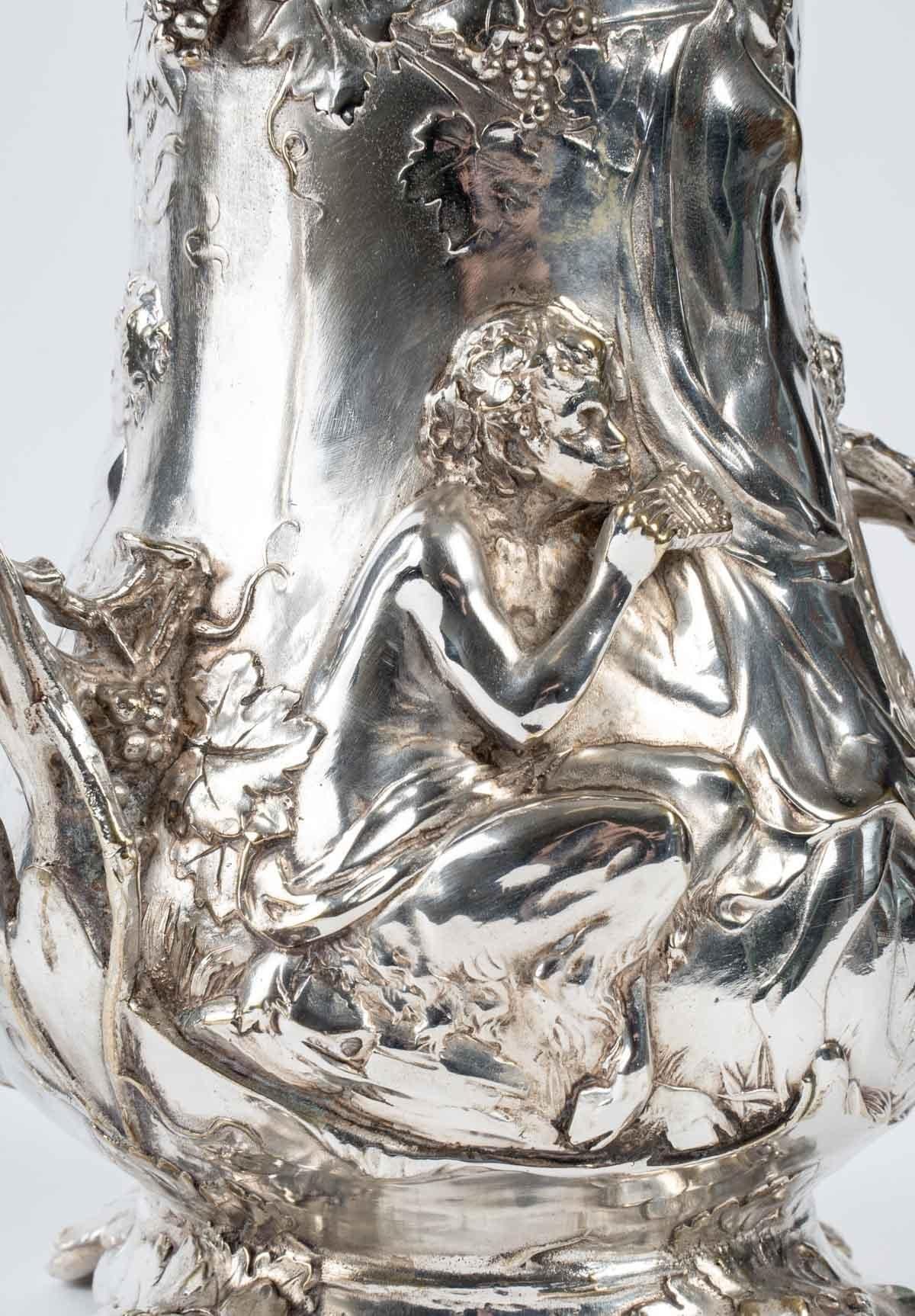 German WMF Beer Pitcher, 1911