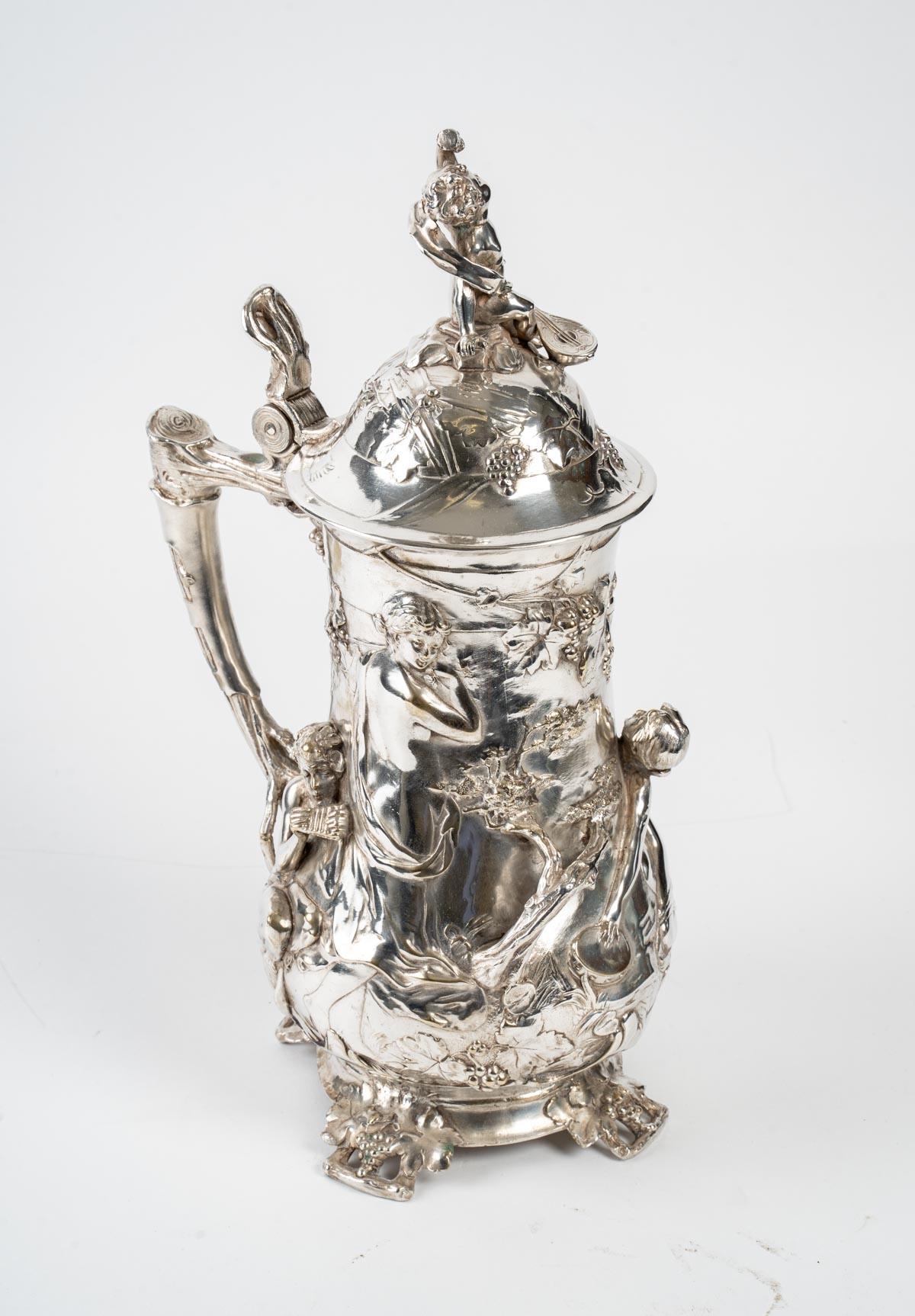 WMF Beer Pitcher, 1911 In Good Condition In Saint-Ouen, FR