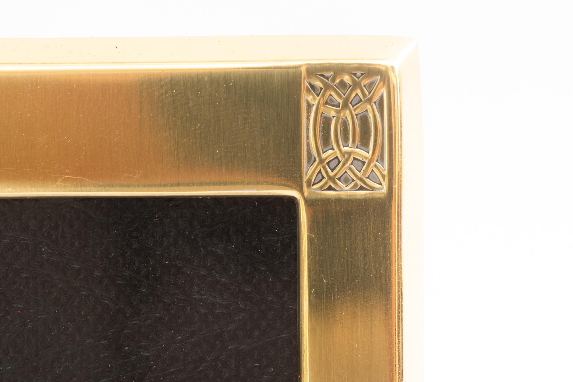Brass WMF brass picture frame with glass vienna around 1920s ( marked by WMF ) For Sale
