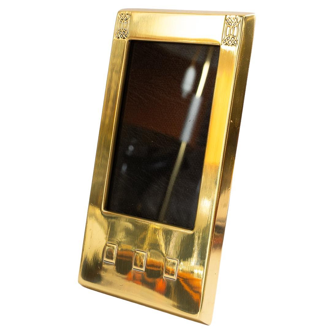 WMF brass picture frame with glass vienna around 1920s ( marked by WMF )