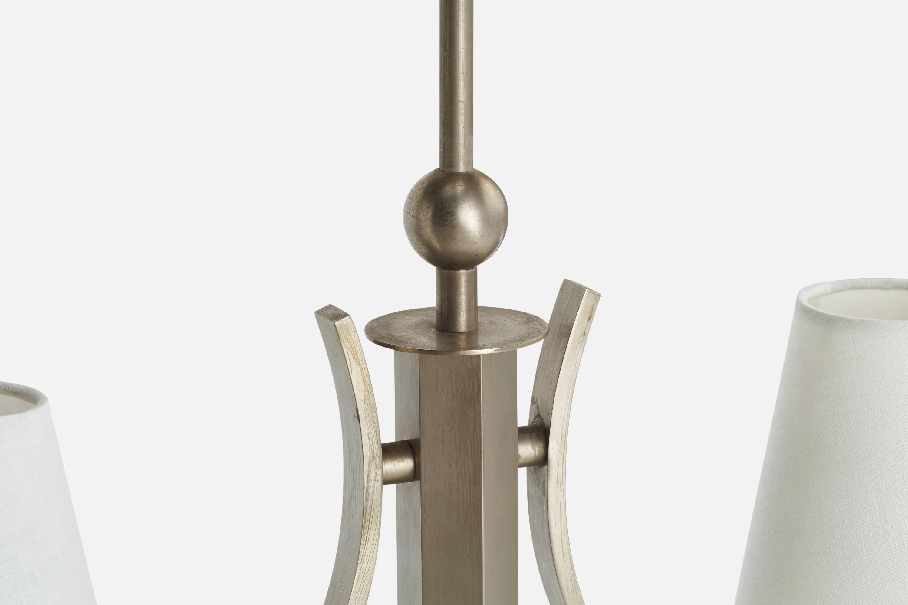 WMF, Lampadario, Nichel, Fabrice, Germania, anni '20 in vendita 1