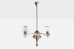 WMF, Lampadario, Nichel, Vetro, Germania, anni '30