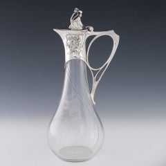 WMF Claret Jug with Silver Plated Mount