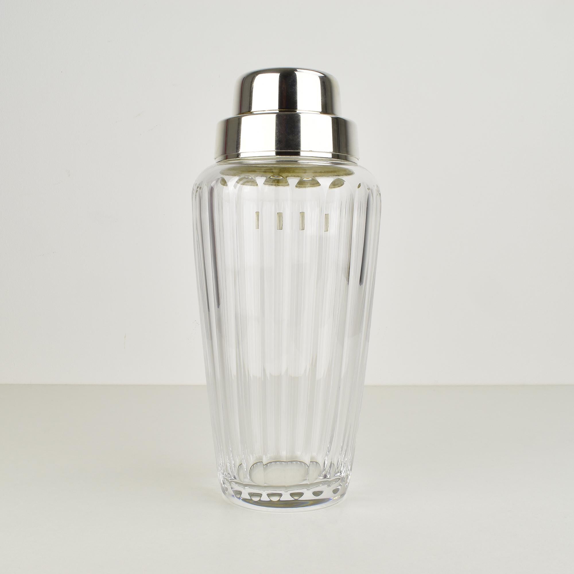 Tedesco Shakers da cocktail WMF in cristallo tagliato e metallo argentato, articoli da bar moderni del Medio Secolo in vendita