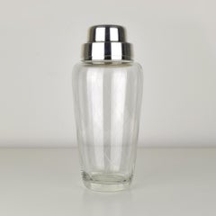 WMF Cocktail Shaker Geschliffenes Kristall & versilbertes Metall Vintage Mid Century Barware