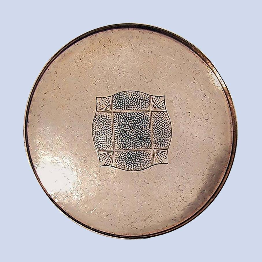 20th Century W.M.F Copper Arts and Crafts Hammered Tray, Germany, circa 1900