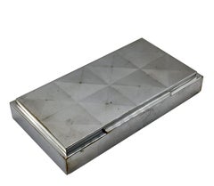 WMF Elegantes Zigarettenetui in Silbermetall, Deutschland 1930er Jahre