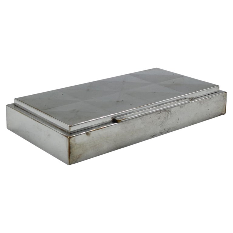 tiffany silver cigarette case Vintage Tiffany & Co Sterling Silver Art Deco Monogrammed Cigarette Case